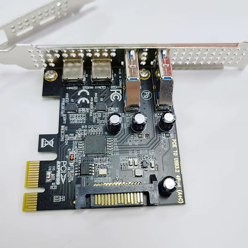 Carte d'extension PCIE vers USB 3.2 Gen1 5 Gbit/s