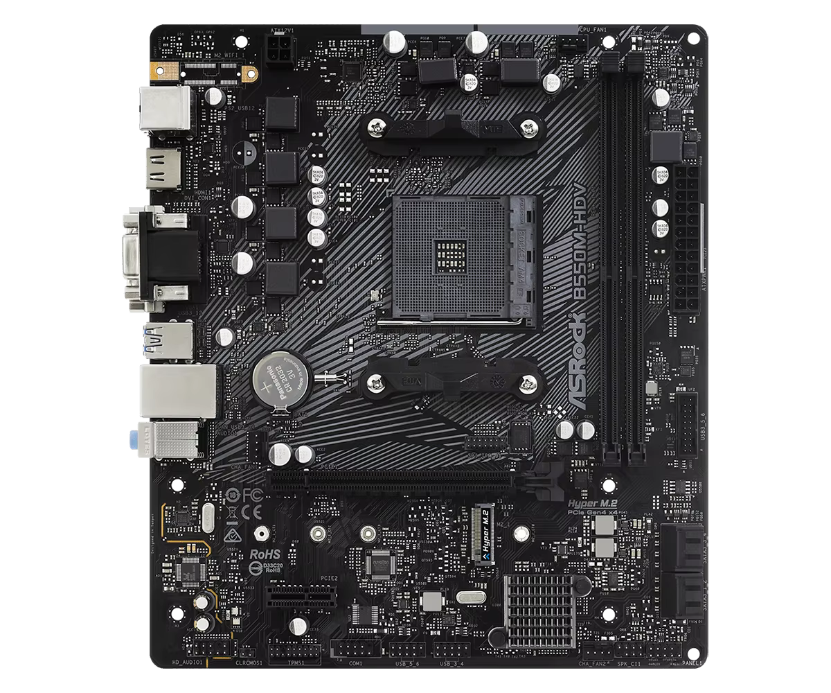ASRock B550M-HDV carte mère AM4 B550