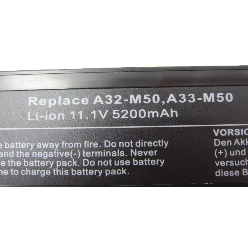 Batterie d'ordinateur portable pour Asus A32-M50 A33-M50 A32-N61 N53S N53J N43 N61JQ M50Sa G50 X55 M70 M60 M60J N53