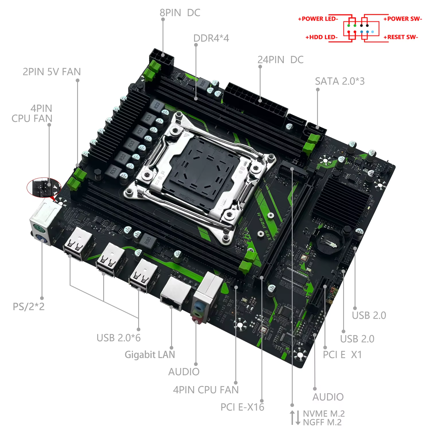Carte mère de jeu MACHINIST X99 PR9-H