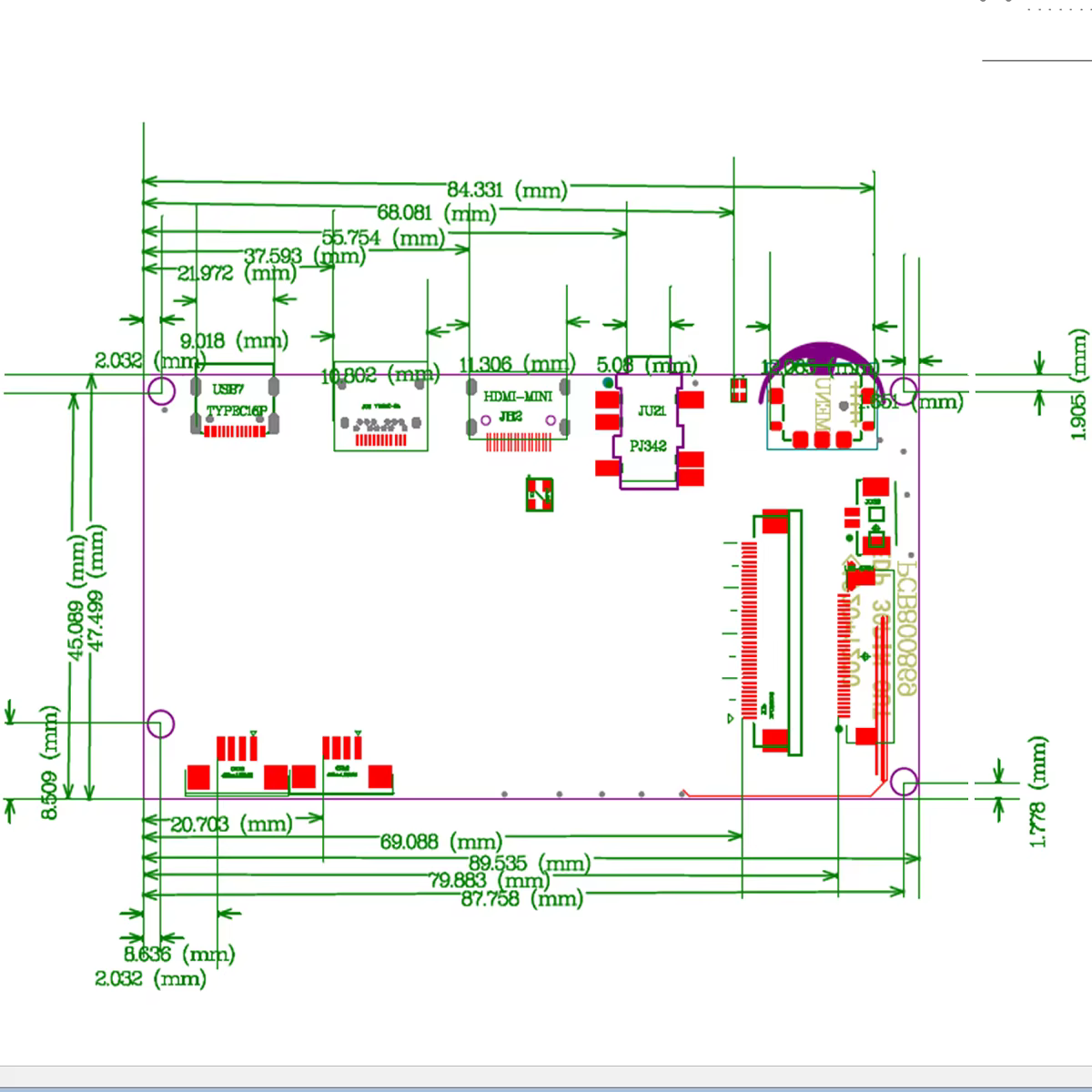 Carte mère pour écran LCD