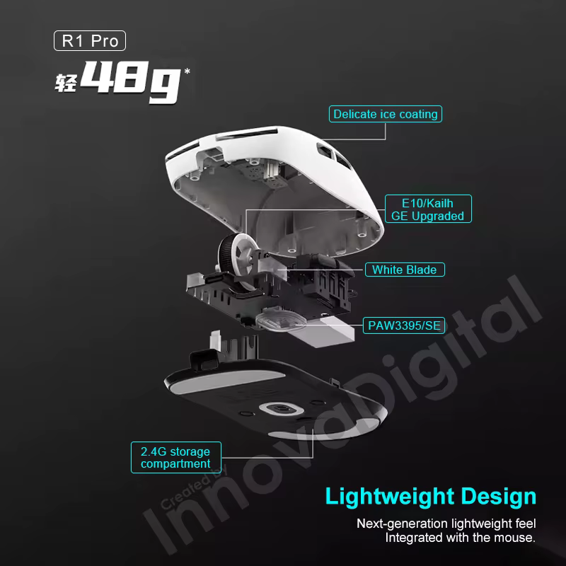 Souris de jeu sans fil ATK VXE Dragonfly R1 Pro MAX PAW3395 R1 SE Plus