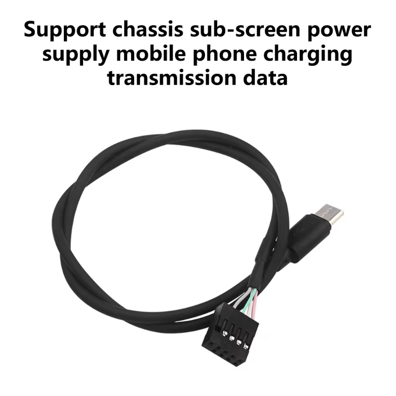 Câble convertisseurs cartes mères PC 9 broches vers USB C pour livraison d écran secondaire