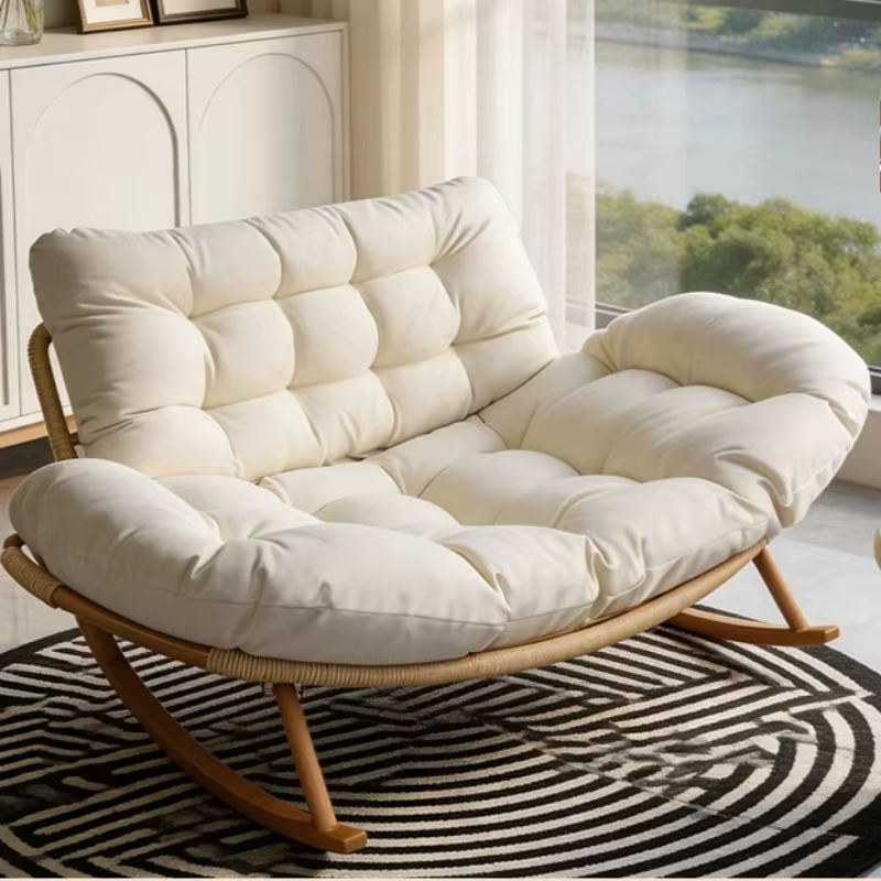 Fauteuils de salon en rotin pour la méditation, fauteuils de lecture de luxe, grands fauteuils de salon ergonomiques, canapé, Sillas, mobilier de maison