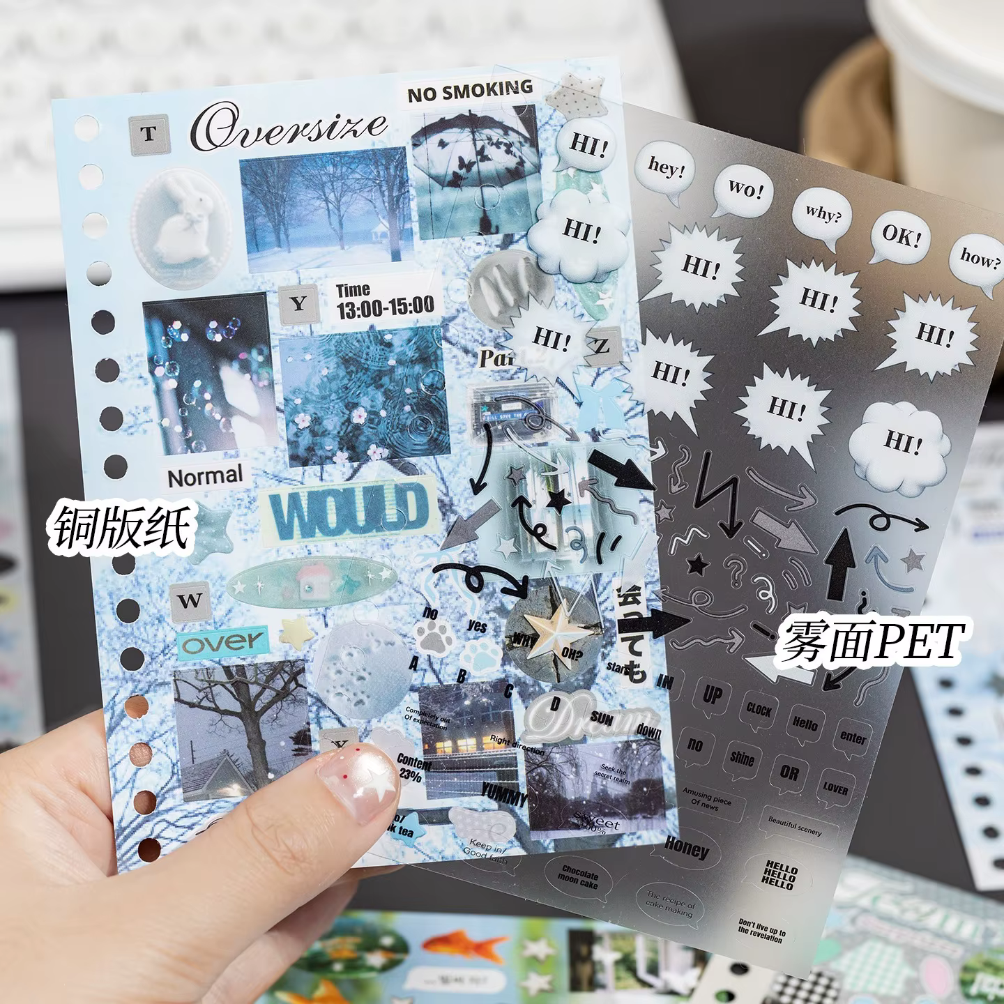 Autocollants décoratifs Kawaii Kpop pour scrapbooking, carnet de notes, matériel de bricolage, papeterie