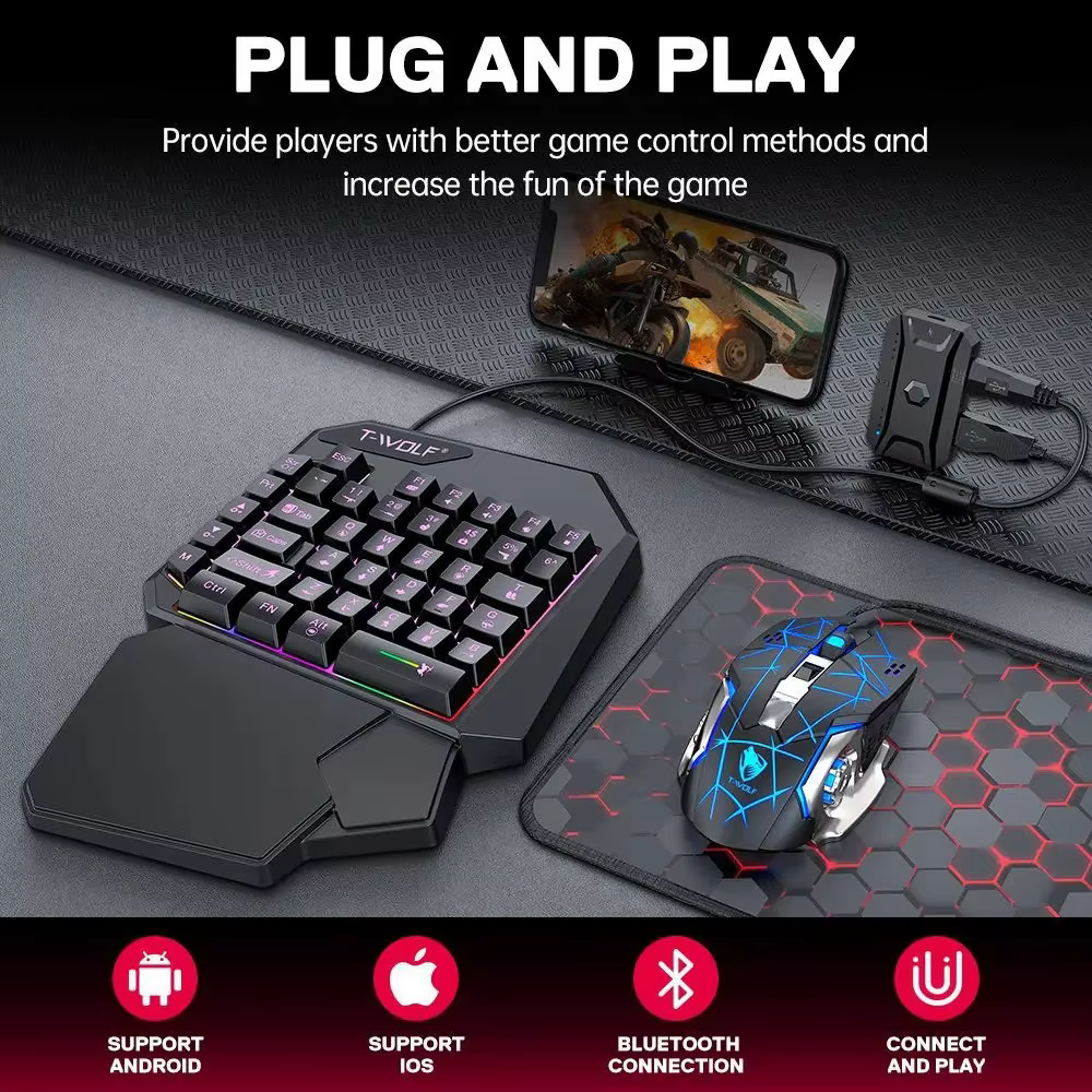Combo clavier et souris de jeu RGB 5 en 1
