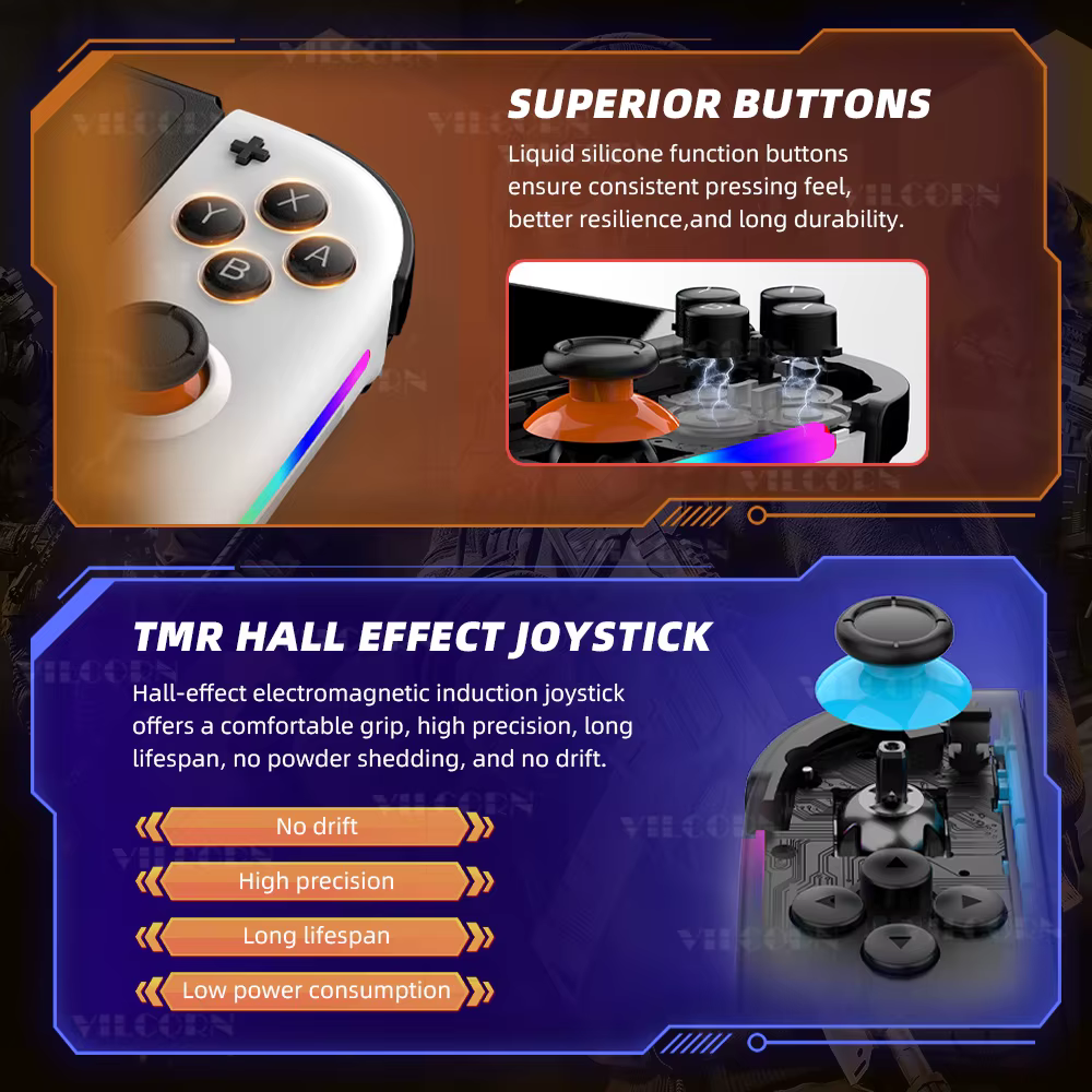 Contrôleur de jeu 2025 pour manette de jeu Switch/Lite/Oled