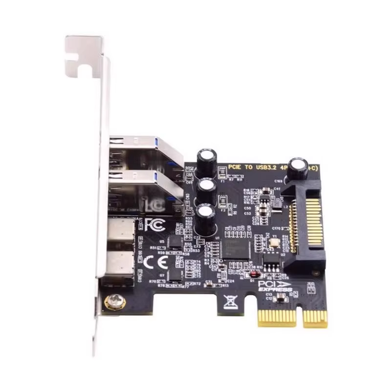 Carte d'extension PCIE vers USB 3.2 Gen1 5 Gbit/s