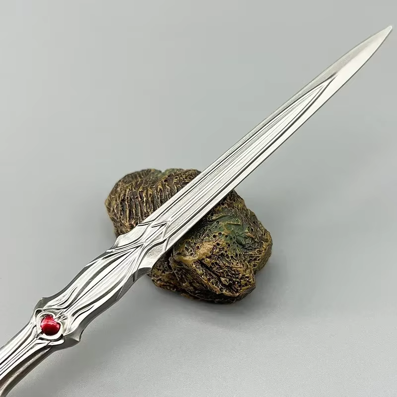 Épée longue Githyanki 22 cm Baldur's Gate 3 Périphériques de jeu Arme en métal Modèle 1: 6 Équipement de poupée