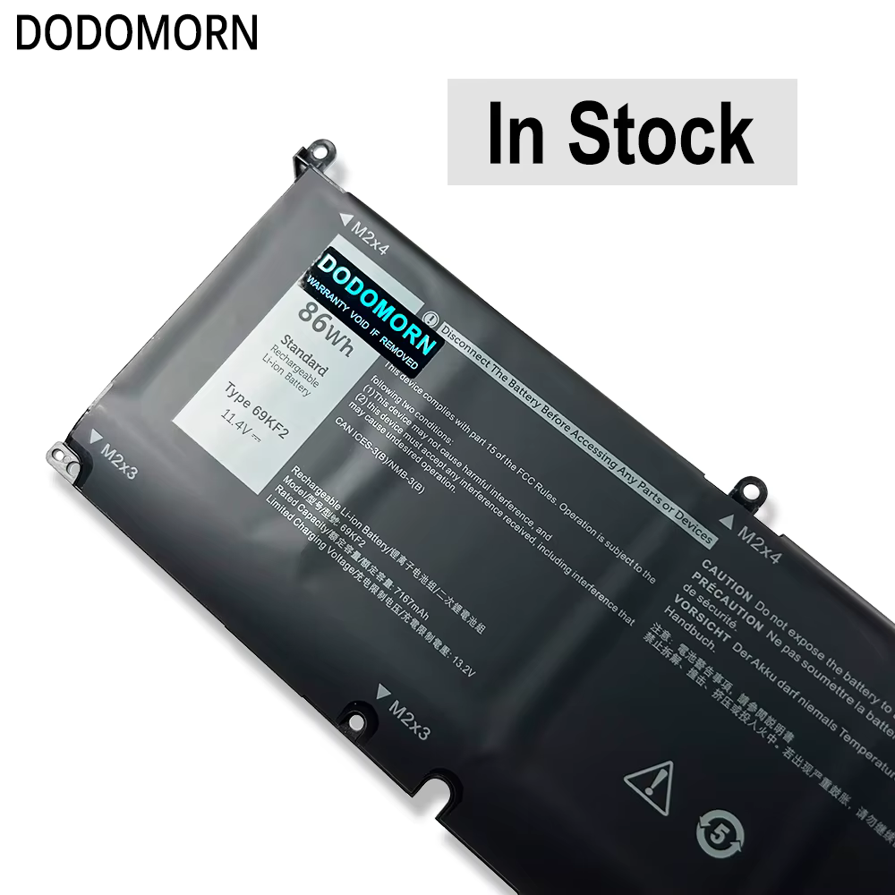 Nouvelle batterie d'ordinateur portable 69KF2 pour Dell Alienware M15 M17 R3 R4 R5 R6 R7 XPS 15 9500 9510 9520 Precision 5550 5560 G15 5510 5515 G7