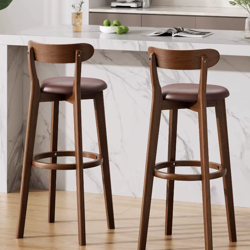 Chaise de Bar moderne en bois massif
