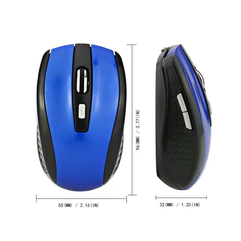 Souris sans fil optique rouge 6D de 2.4G USB