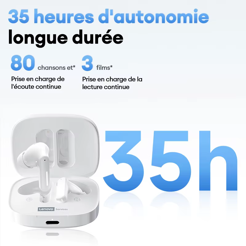 Casque de jeu sans fil Bluetooth 6.0 Choice Lenovo LE209