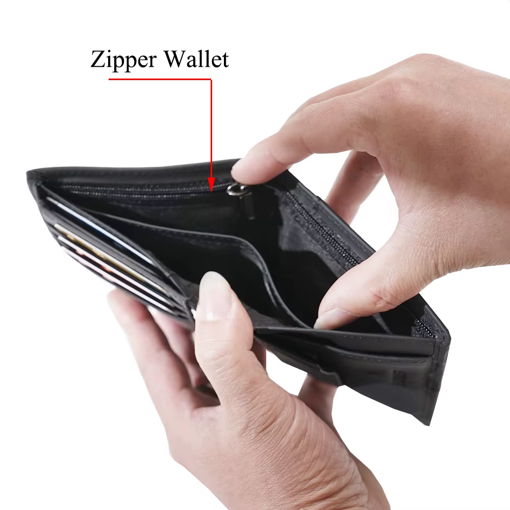 Portefeuille en cuir pour homme, porte-cartes RFID, portefeuilles en cuir véritable, porte-cartes pour homme et femme