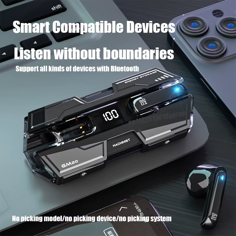 TWS sans fil Bluetooth 5.3 GM20 casque de jeu double Mode haute gamme HiFi stéréo Audio