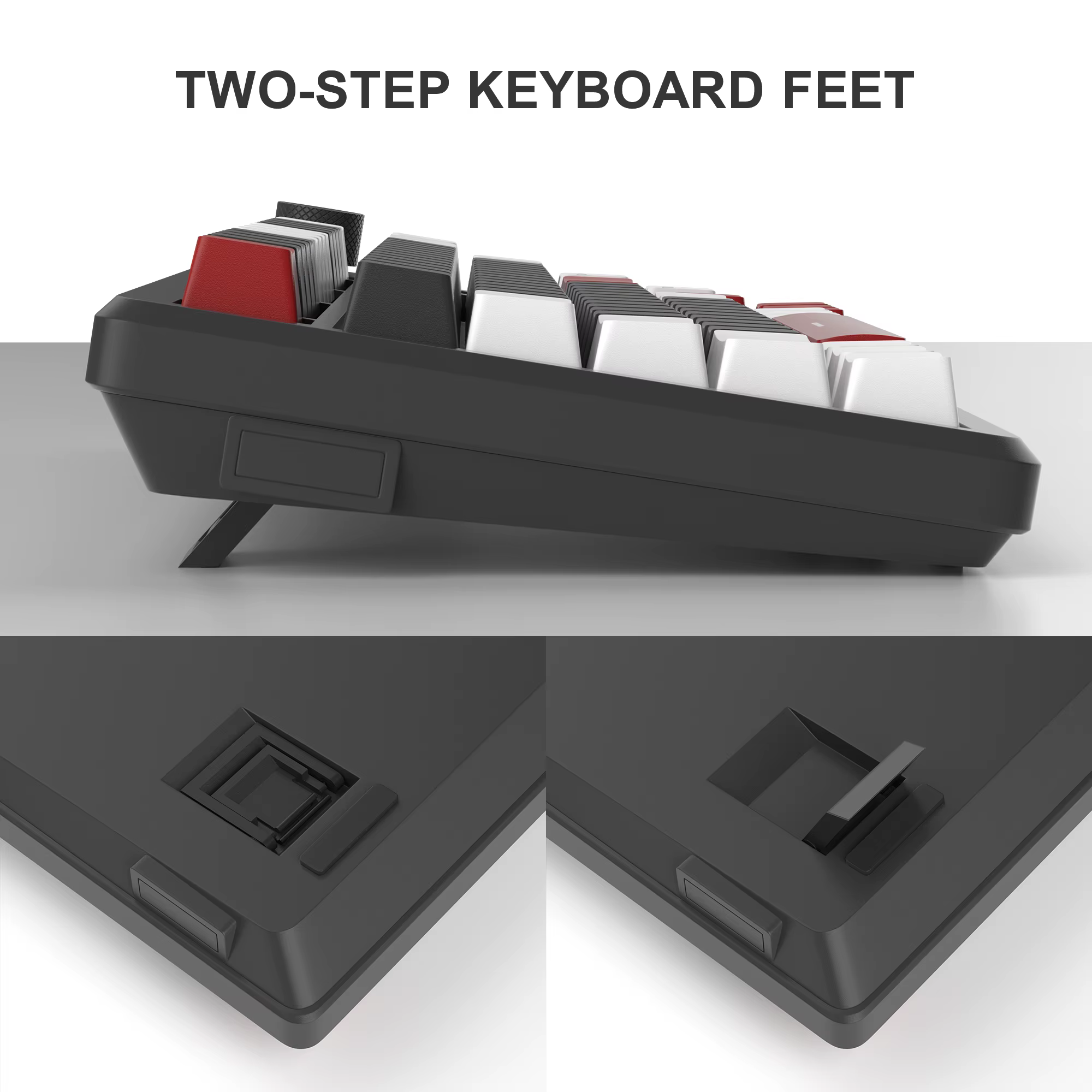 75% clavier de jeu mécanique avec bouton de commande