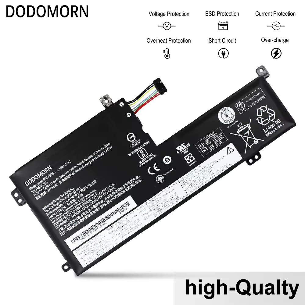Nouvelle batterie d'ordinateur portable L18M3PF2 L18C3PF2 pour Lenovo urgence apad L340 L340-15 L340-15API L340-15IWL L340-17 L340-17API V155-15API série