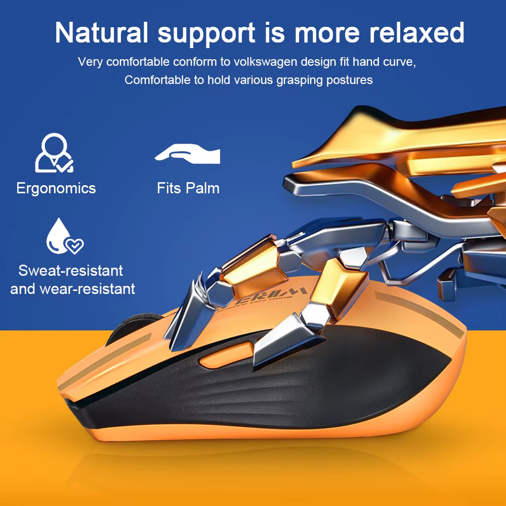 T19 souris de jeu ergonomique Rechargeable USB 2.4G sans fil RGB lumière ordinateur de bureau ordinateurs portables