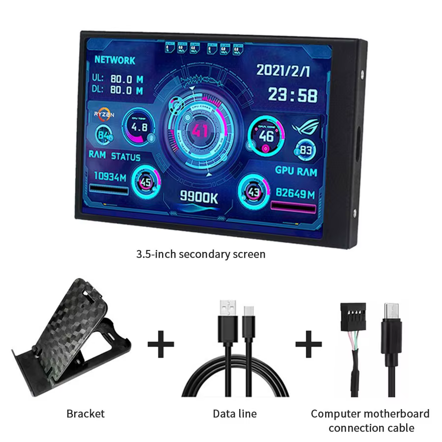 3.5 pouces Mini ordinateur écran secondaire IPS USB C