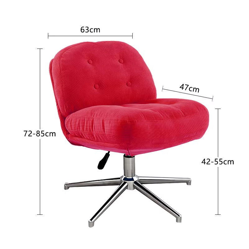 Fauteuil de salon rouge Bauhaus, pivotant et relevable, pour salon, chaises de loisirs modernes, fauteuil compact pour petits espaces