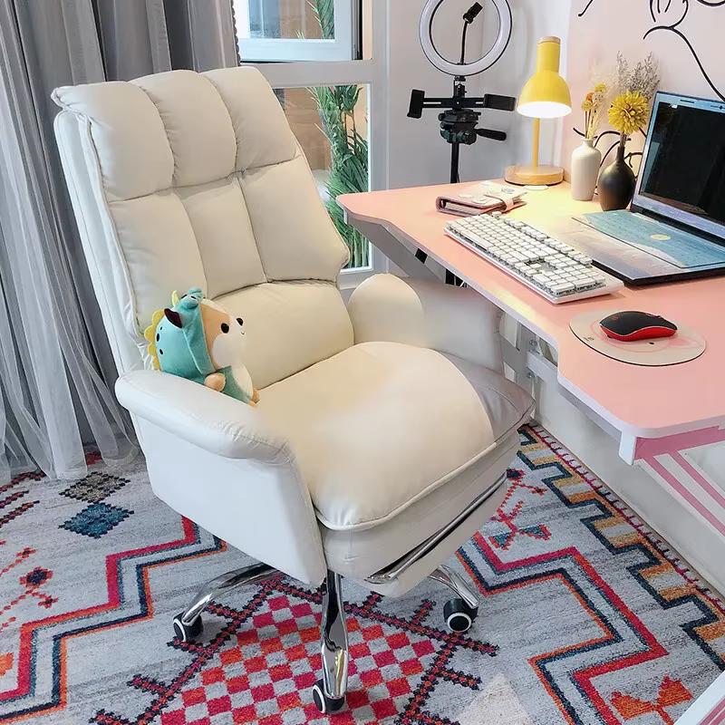 Chaise de jeu blanche confortable pour filles