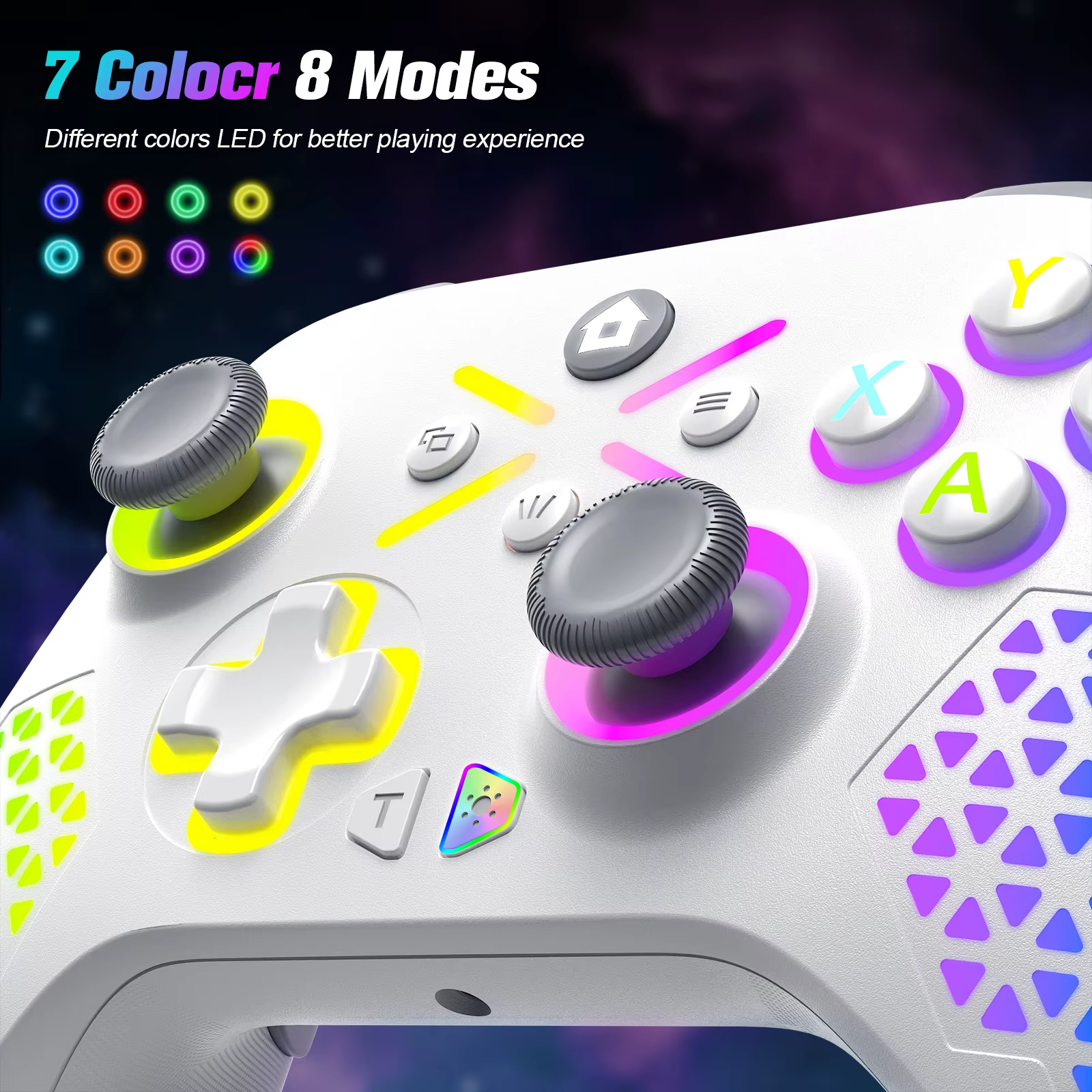 Manette de jeu Turpow RGB pour contrôleur Xbox One
