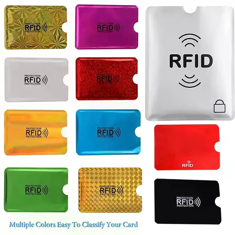 Lot de 10 protège-cartes anti-scannage RFID pour la sécurité des cartes bancaires en déplacement, en voyage et en extérieur