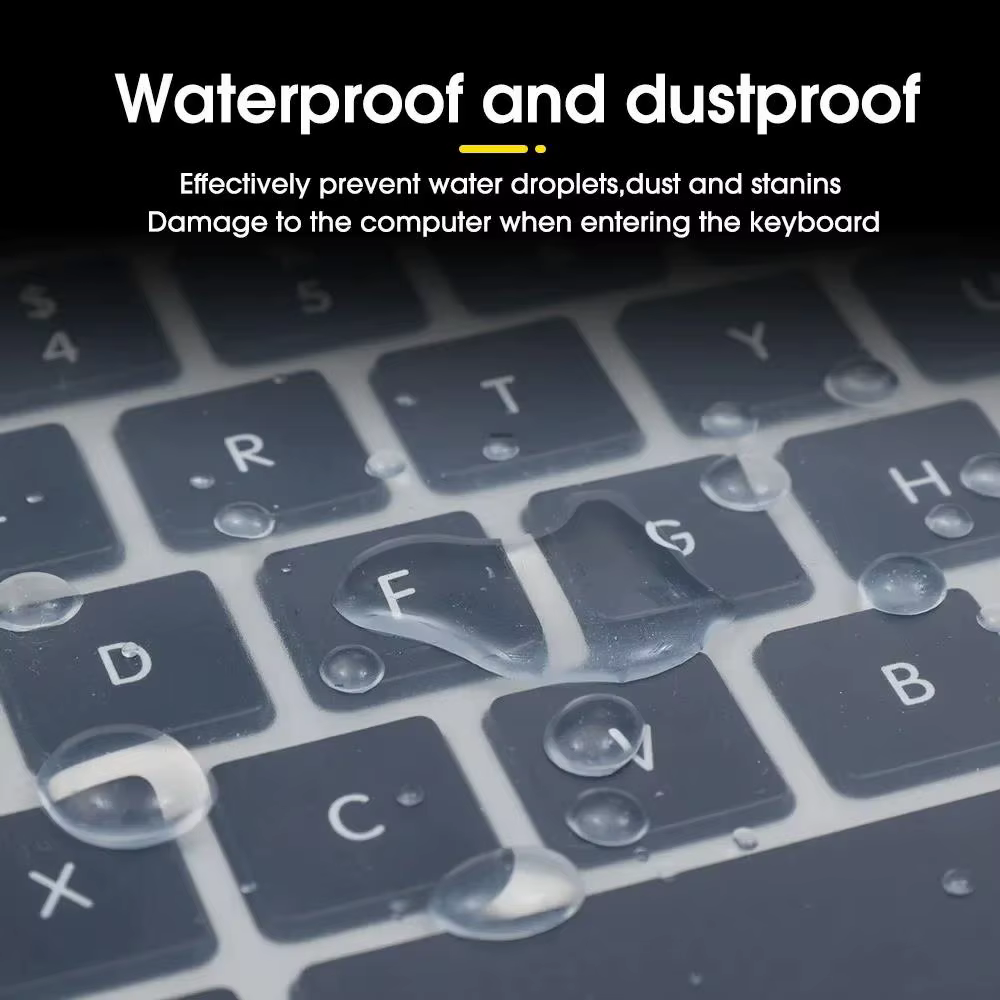 Housse de clavier transparente imperméable pour ordinateurs portables de 13 à 17 pouces, accessoires pour ordinateurs portables de 13, 14, 15, 16, 17 pouces