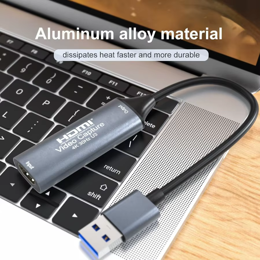 Carte de capture vidéo USB 2.0 3.0/Type-C 4K 30Hz HDMI vers Type C pour Macbook PS4 PC Jeu DVD Enregistrement caméra Diffusion en direct Windows