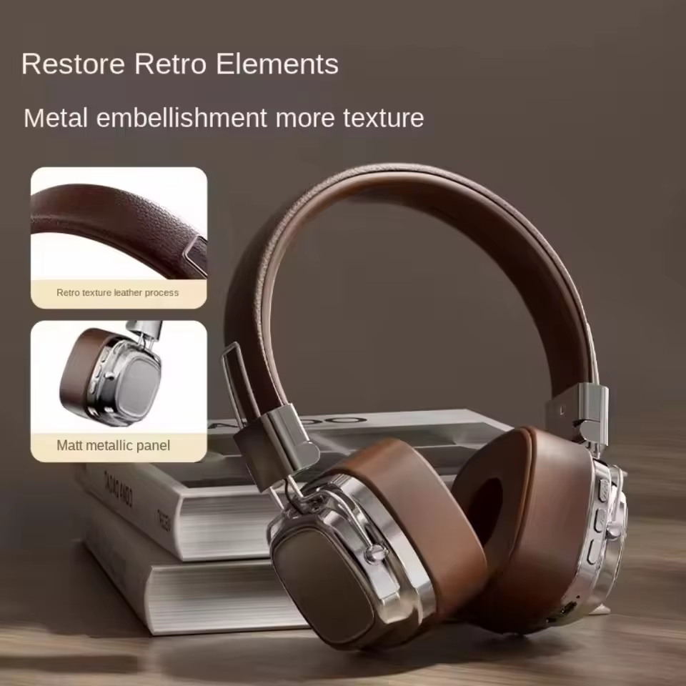 2025 nouveau 5.3 pliable sans fil Bluetooth casques casque Gamer choix rétro sur l'oreille