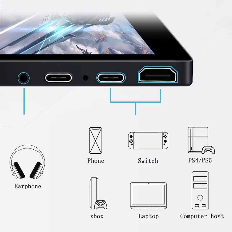 Moniteur Portable 17.3 pouces 2K 144Hz