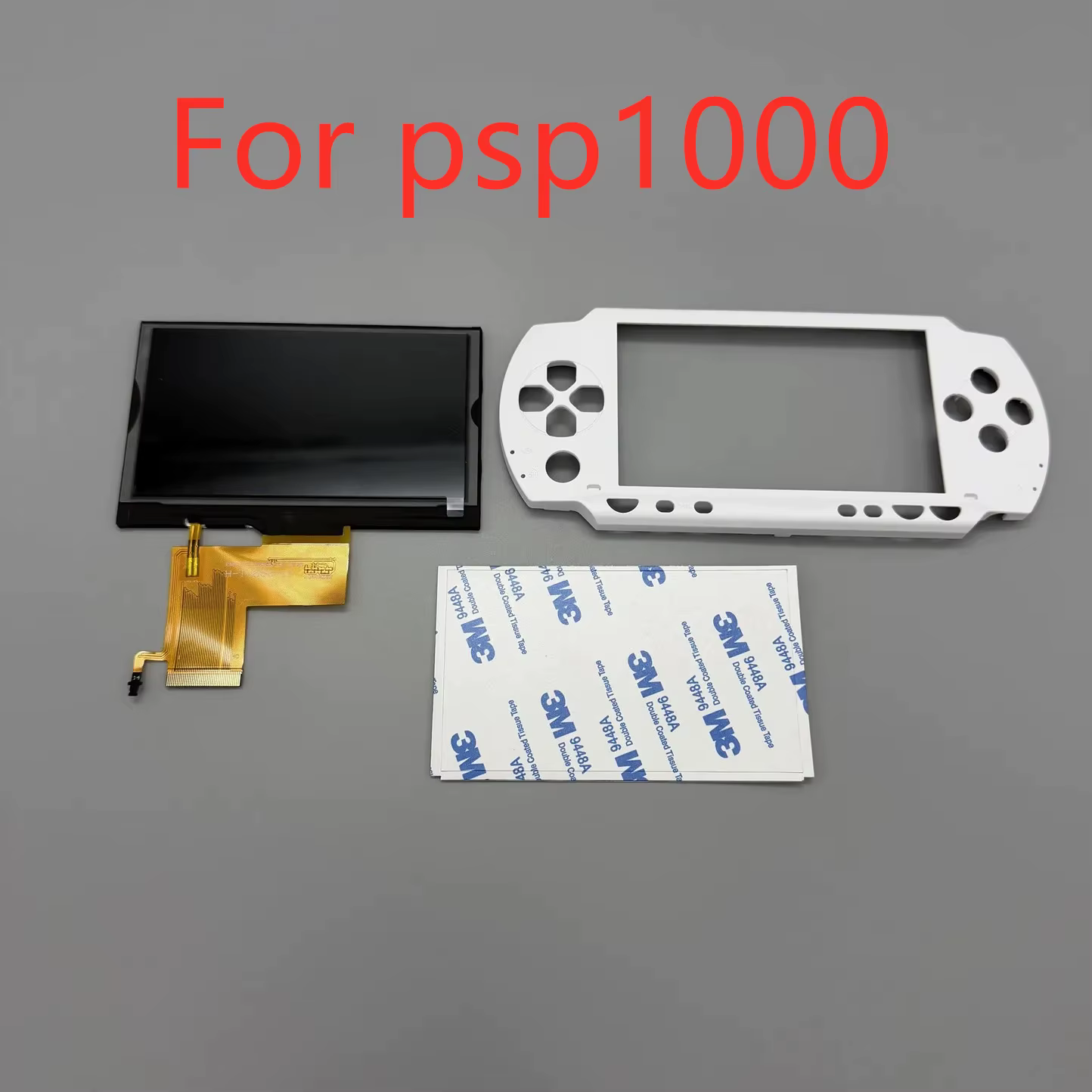 Écran plastifié PSP1000 LCD entièrement laminé pour Sony PlayStation Portable/PSP1000. Livraison de la couverture avant personnalisée