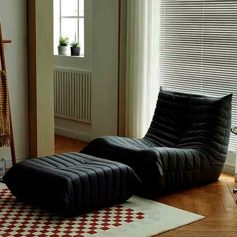 Canapé en mousse à siège unique, sans accoudoirs, paresseux, Chaise de feu confortable, pouf, pour adultes