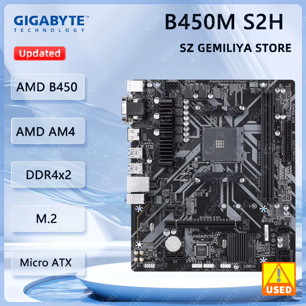 Pour carte mère GIGABYTE B450M S2H