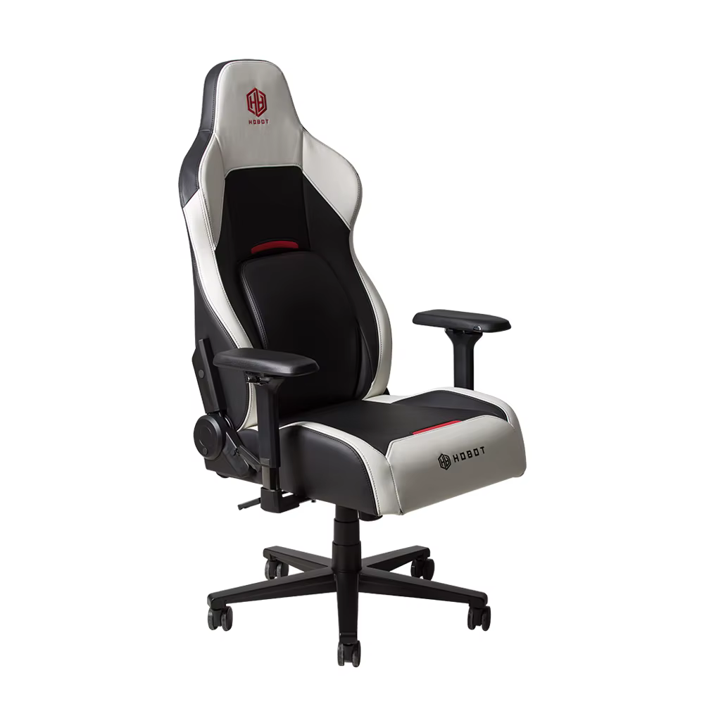 Chaise de jeu ergonomique à dossier haut avec support lombaire réglable