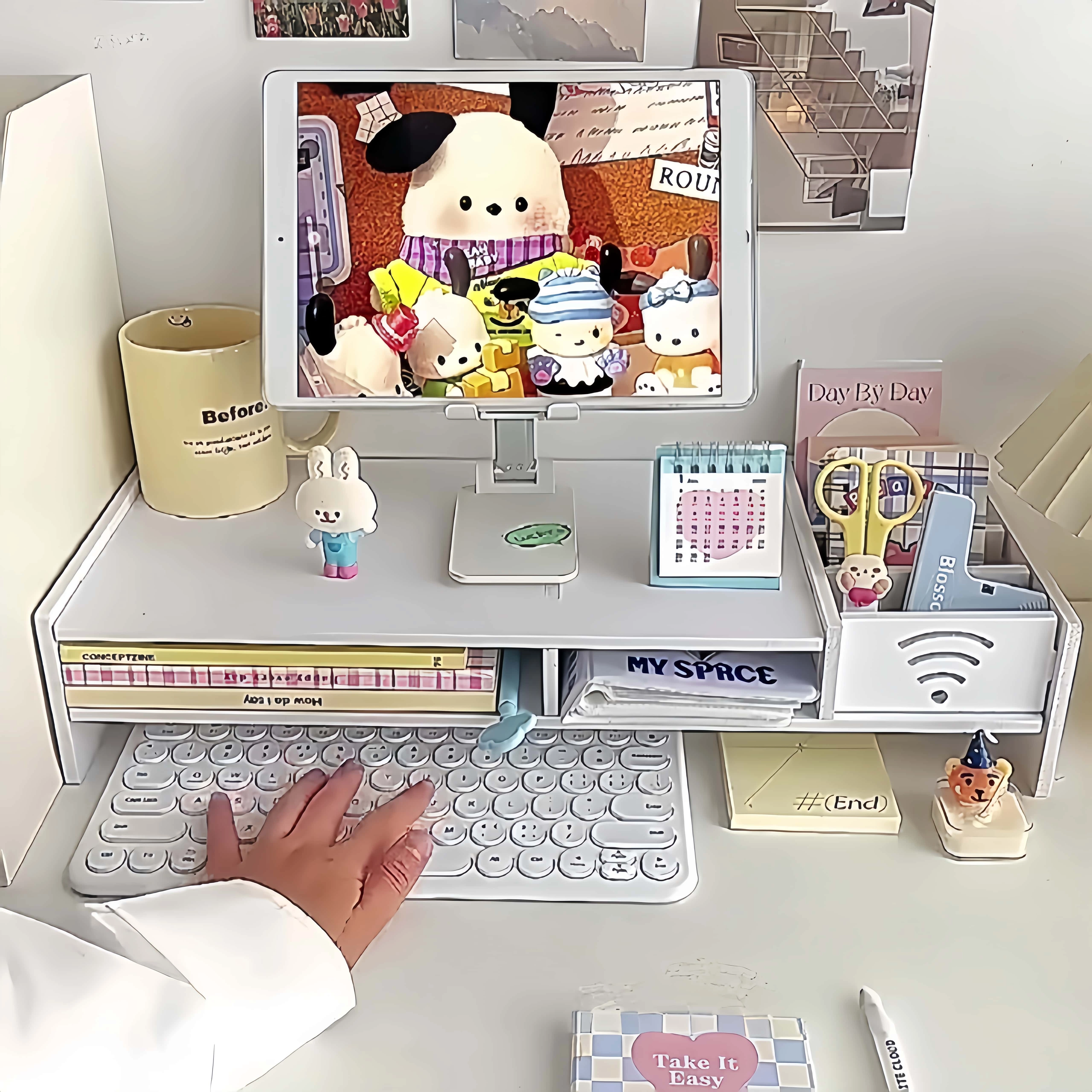 Support de moniteur d'ordinateur de bureau
