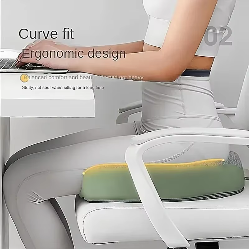 Coussin de siège de bureau ergonomique à 3 zones
