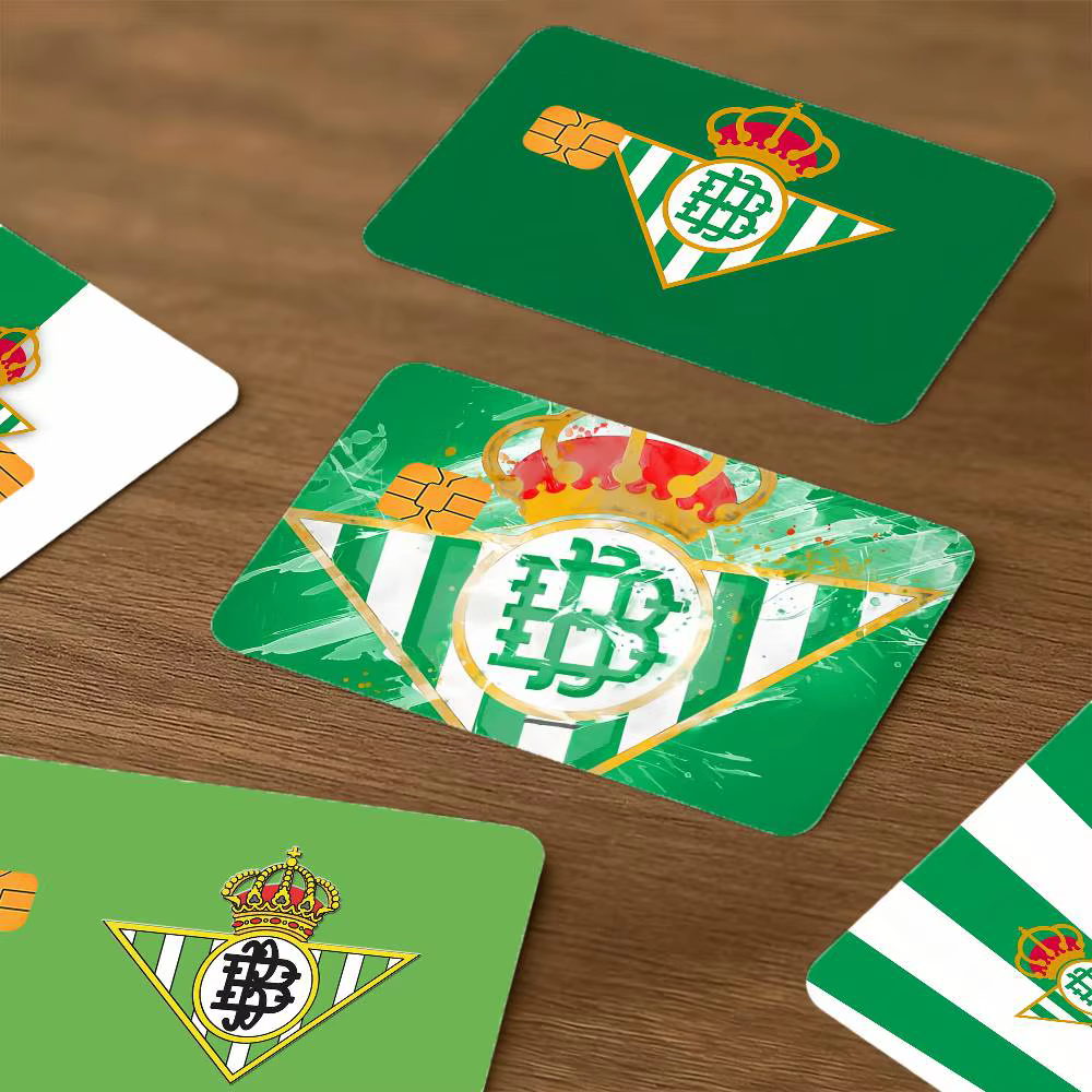 Film autocollant pour carte bancaire R-real-l B-betis-s sport