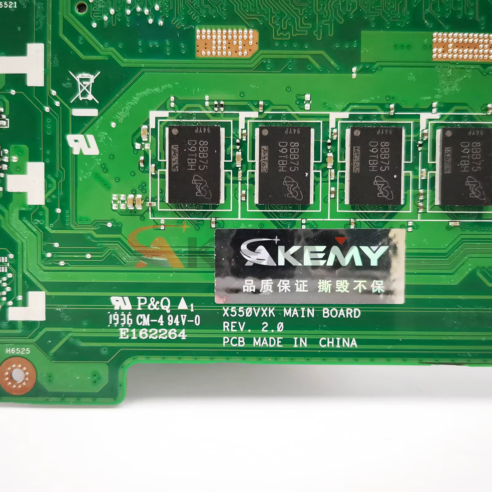 Pour ASUS X550VX carte mère 60NB0BB0-MB1103 A550V W50V X550V FH5900V X550VB X550VC X550VQ X550VXR X551VX X540VX X550VD X560VX