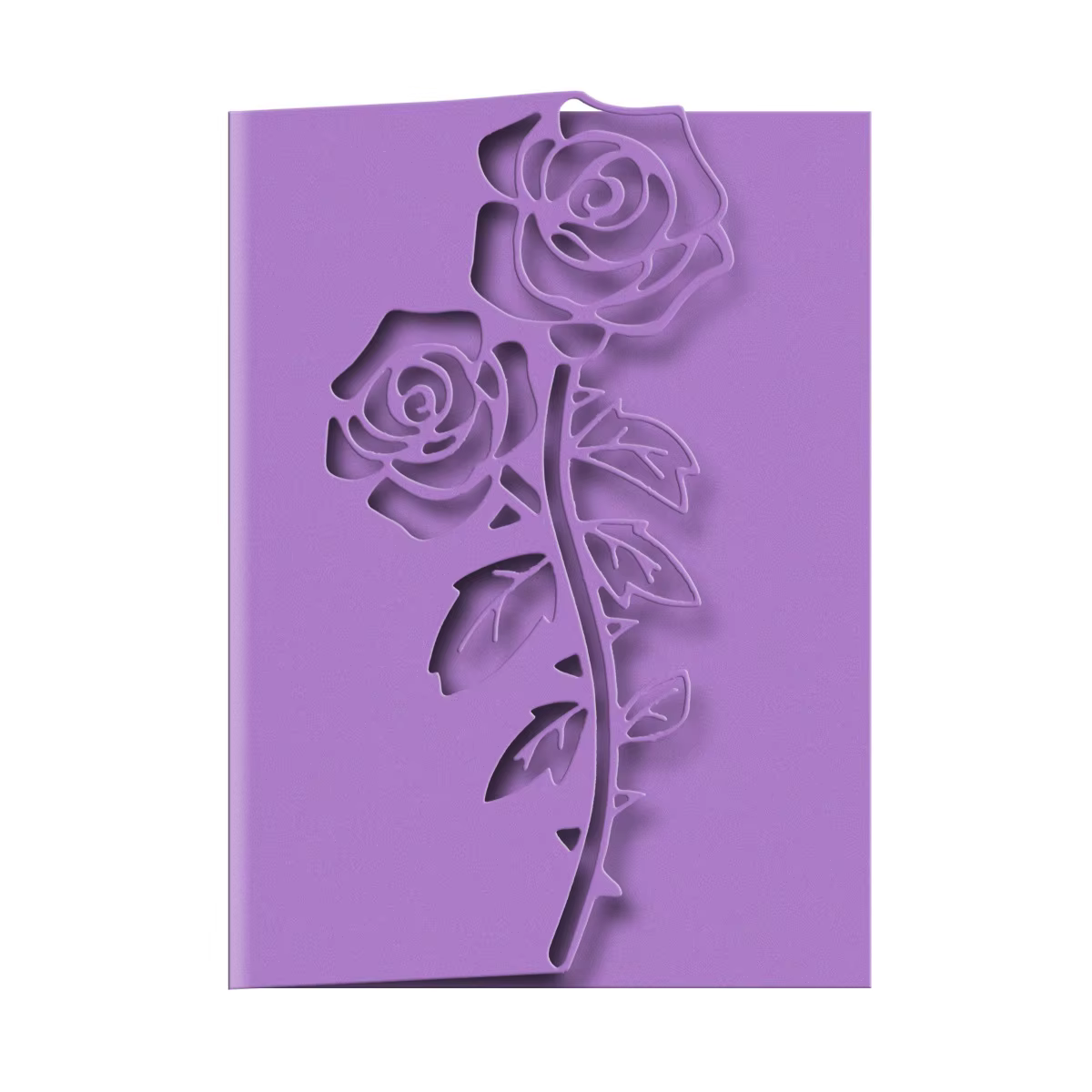 Matrices de découpe de fleurs pour bord de couverture de carte, scrapbooking, motif de rose, papier artisanal, coupe-travail d'art, moule pour enveloppe