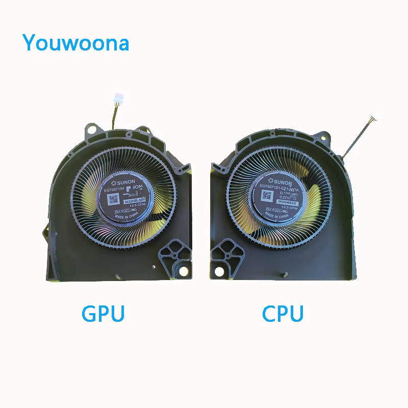 Nouveau ventilateur de refroidissement CPU GPU d'origine pour ordinateur portable Dell G15 5530 12V