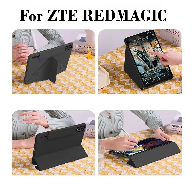Pour la nouvelle tablette de jeu ZTE REDMAGIC Astra Gaming 2 9.06 " RedMagic Pad 3, 5 Pro 9.06 pouces, étui fin avec support pliable multi-angles