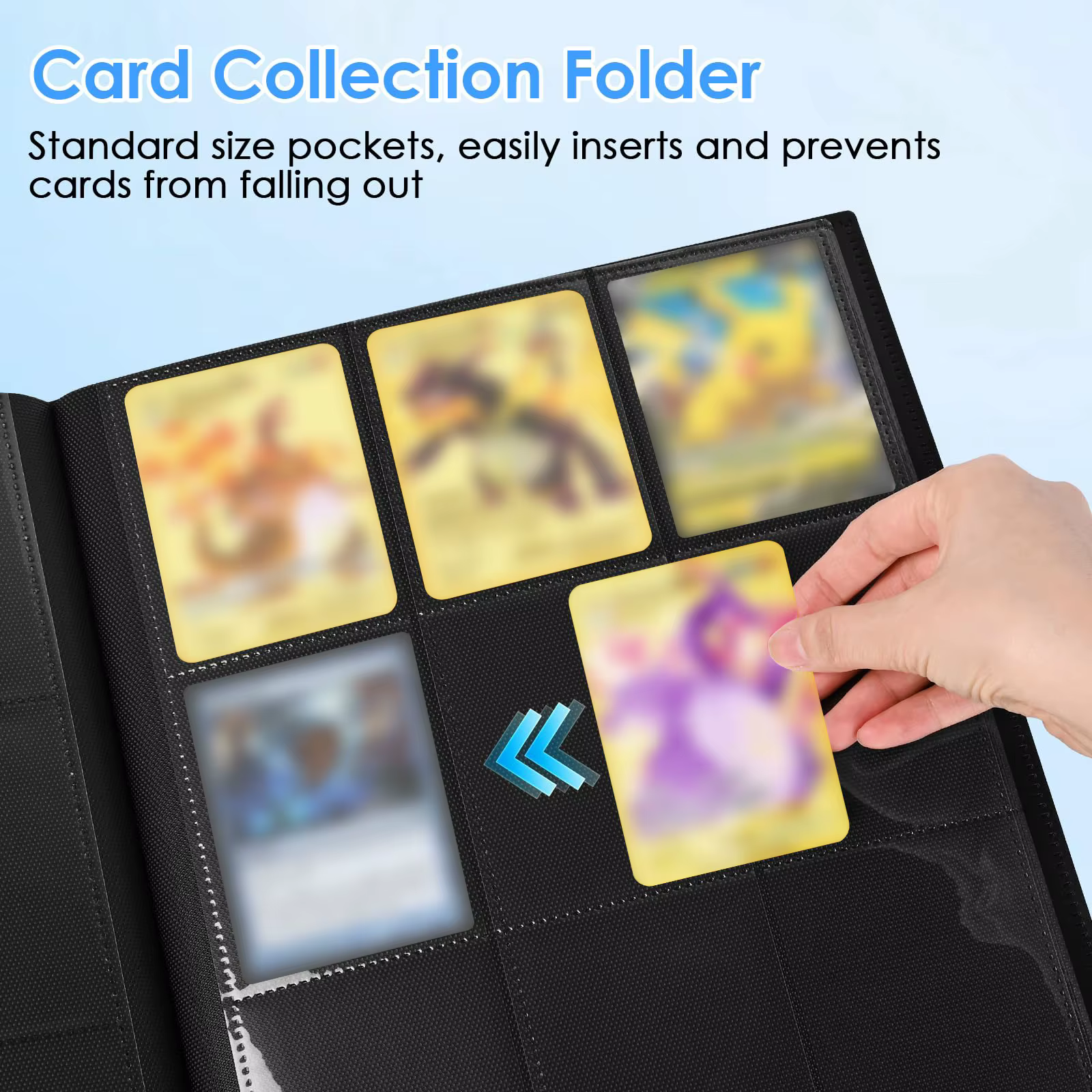Classeur de cartes à 9 pochettes (360 cartes), album de rangement durable et protecteur pour cartes MTG, TCG et sportives, le rêve du collectionneur