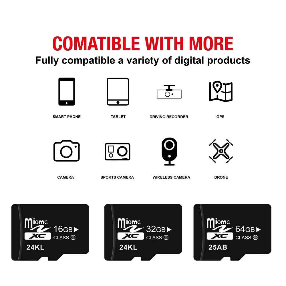 10 catégories carte mémoire haute vitesse 4GB 8GB 16GB 32GB 64GB 128GB