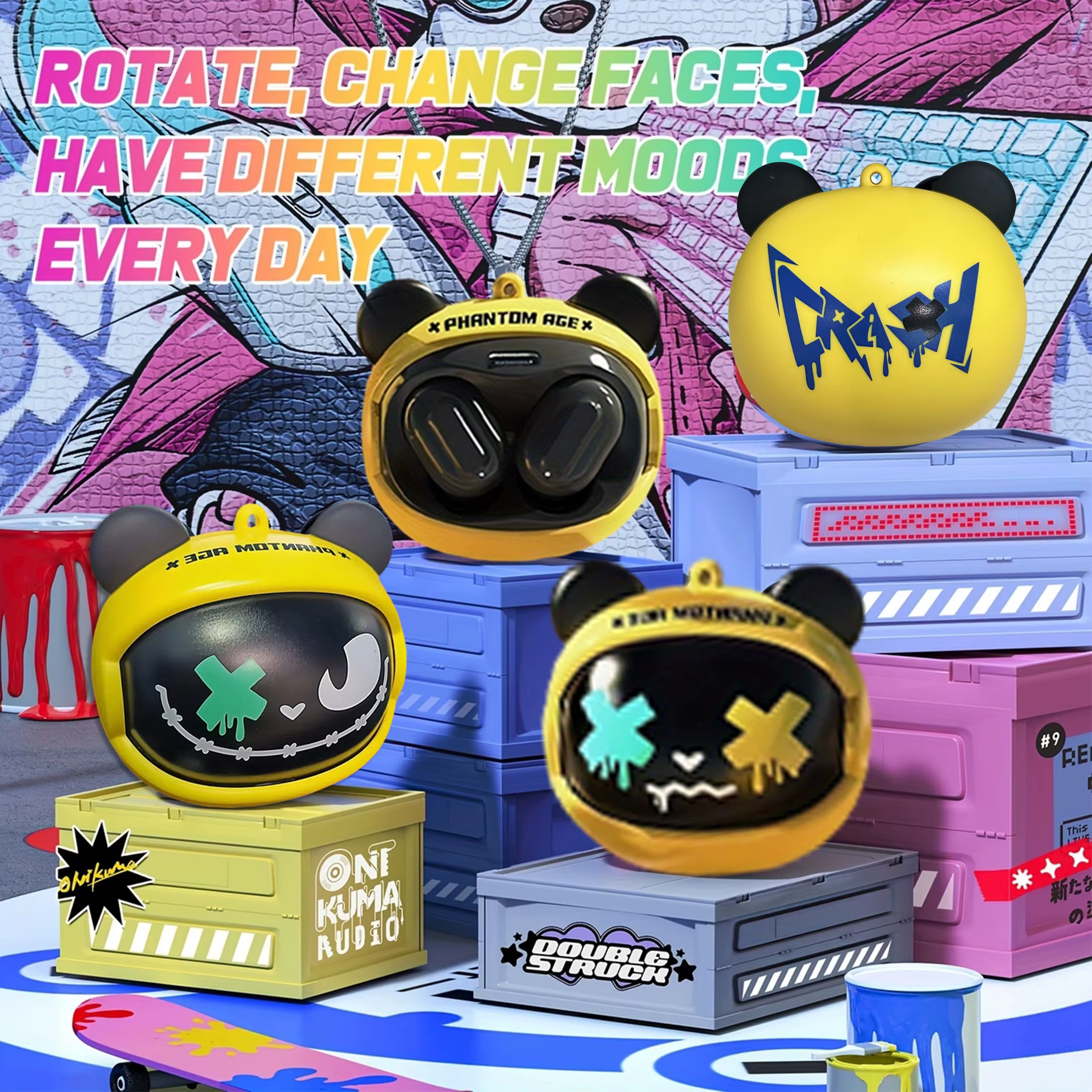 Casque de jeu 2026 nouveau Design rabattable rotatif sans fil écouteurs HiFi stéréo dans l'oreille contrôle tactile