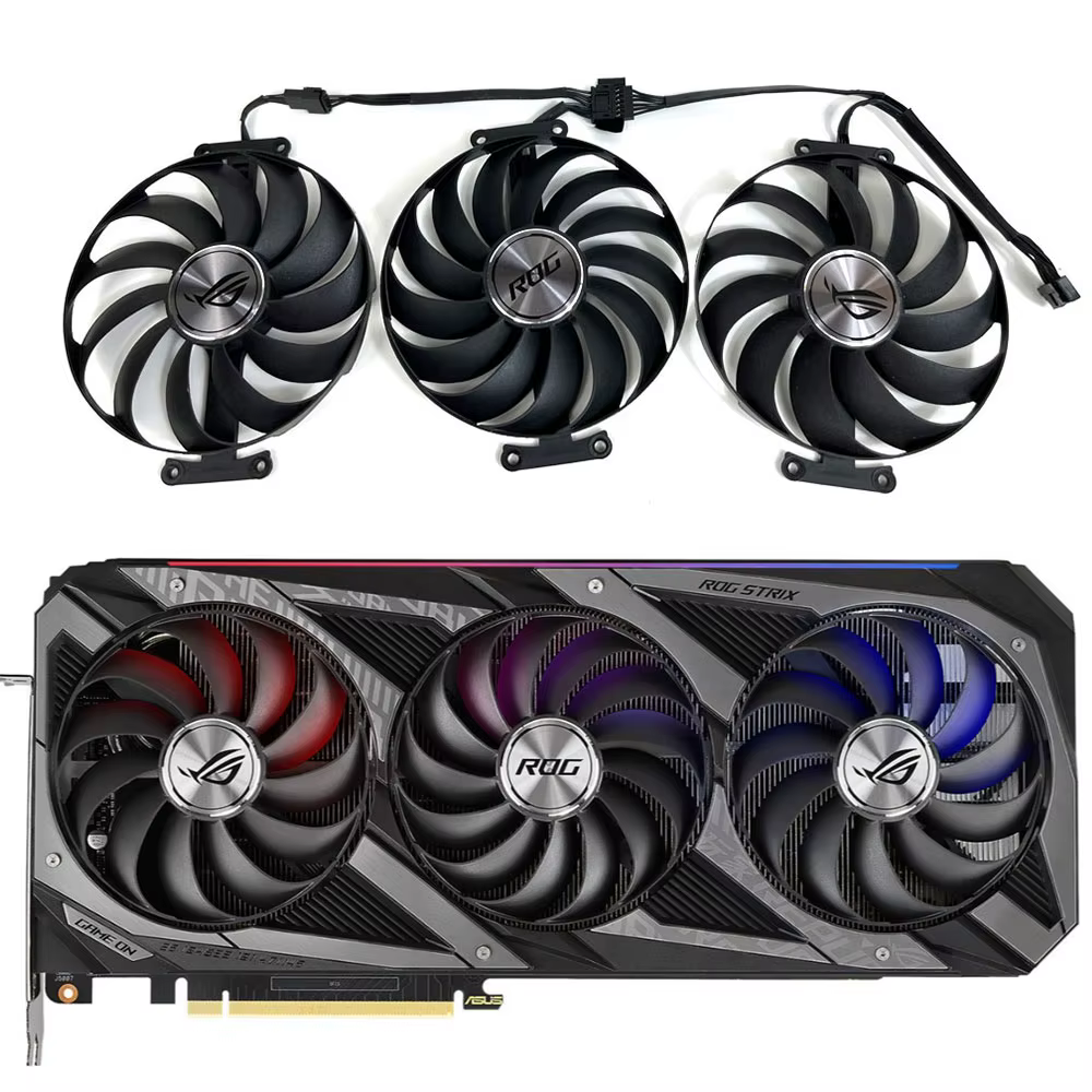 1 ensemble de ventilateurs GPU ROG-STRIX-RTX 3060 TI