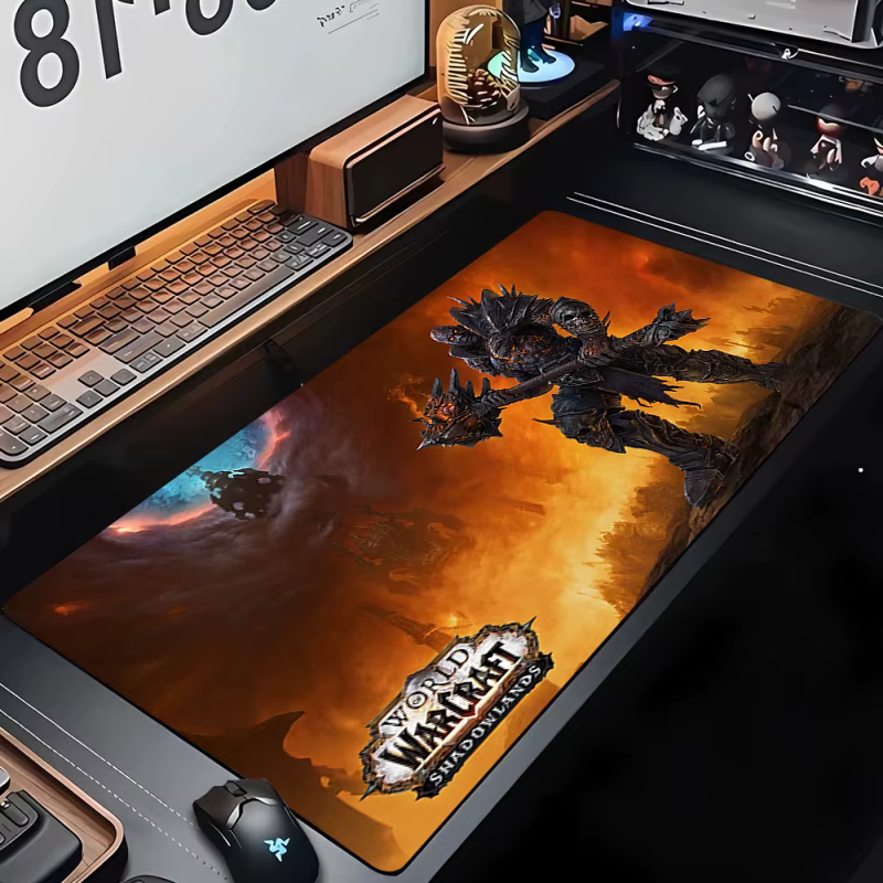 Tapis de souris de jeu média personnalisé