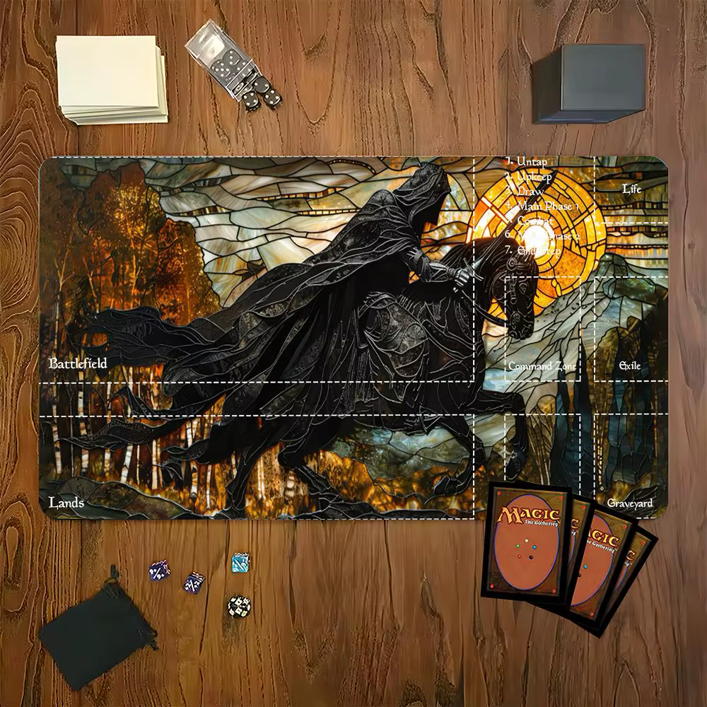 Tapis de jeu de table Magic War Knight Design pour MTG/TCG