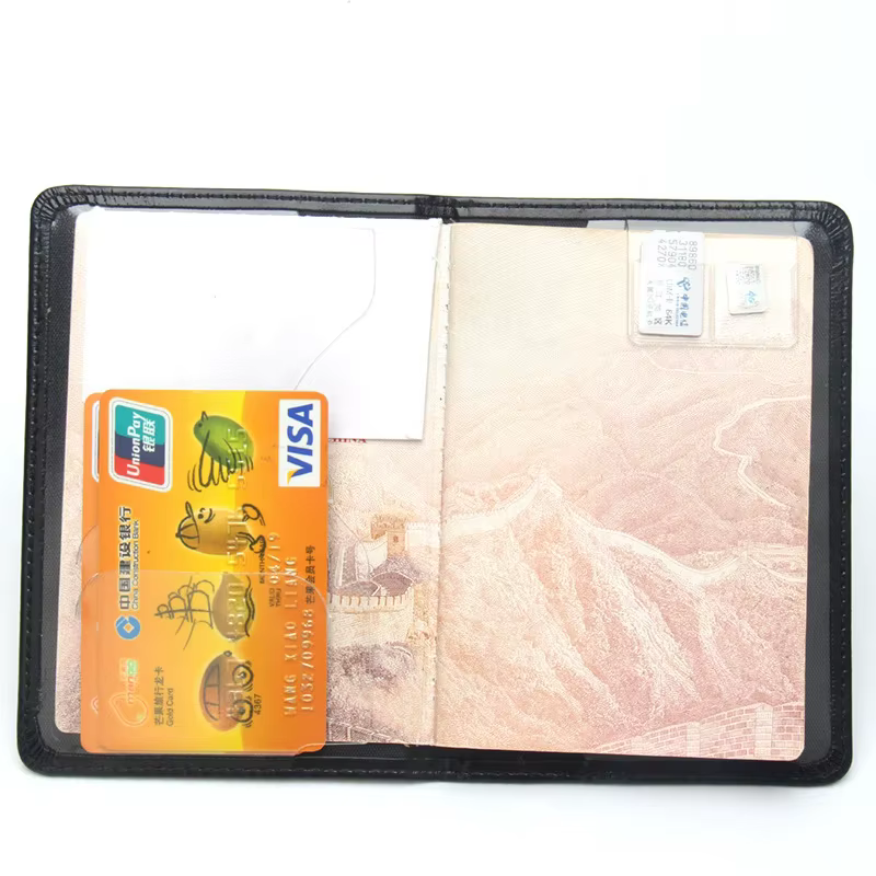 Porte-passeport de voyage, portefeuille, livre de passeport, porte-documents Ultra-fin, voyage à l'étranger, hommes et femmes