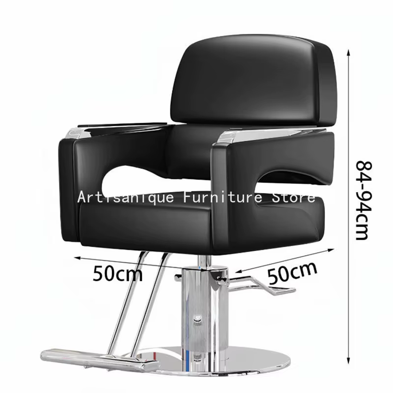 Chaise de barbier pour spa à domicile, dossier bas renforcé, chaise de salon antidérapante, résistante à l'usure, Sedia Parrucchieri, mobilier de salon de beauté